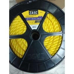 Mecate Amarillo, (3/4 Pulg) Bobina Aprox 25Kg. ZASC. 