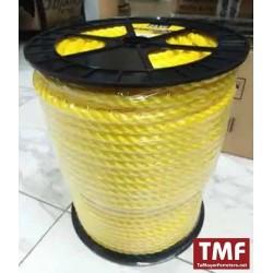 Mecate Amarillo, (3/4 Pulg) Bobina Aprox 25Kg. ZASC. 