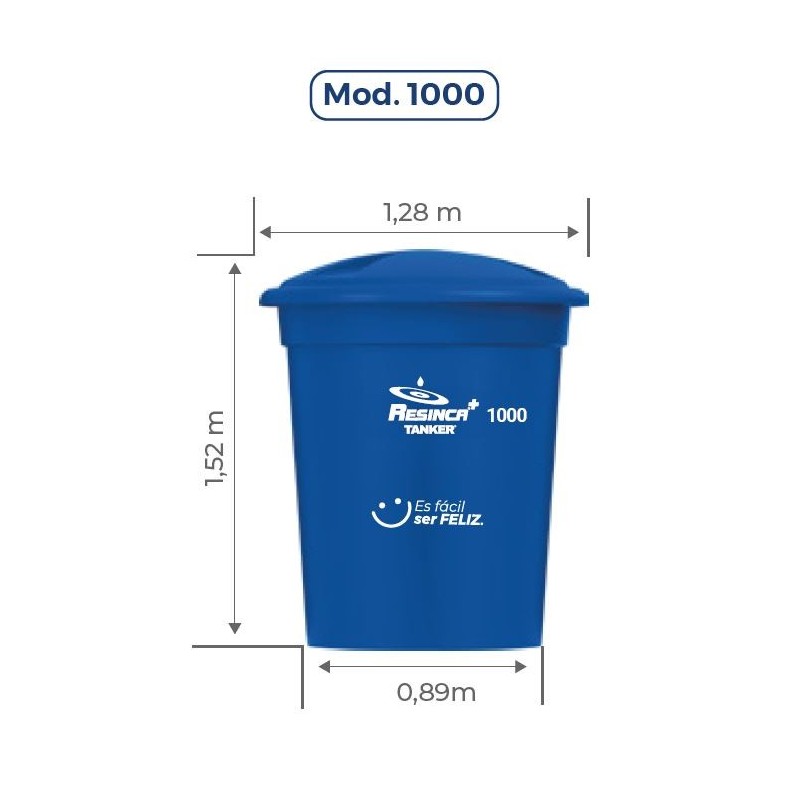 Tanque de Agua 1000 Litros Ferreteria