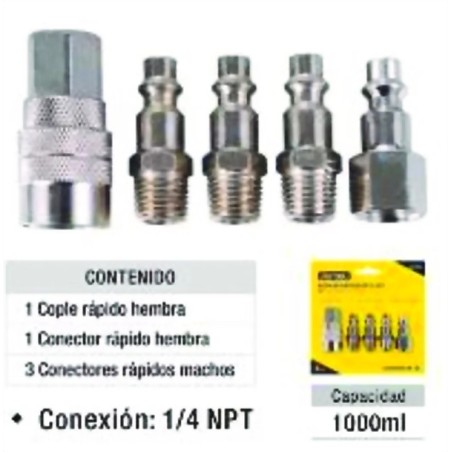ACOPLE RAPIDO 5PZ P /COMPRESOR UYUSTOOLS Ferreteria