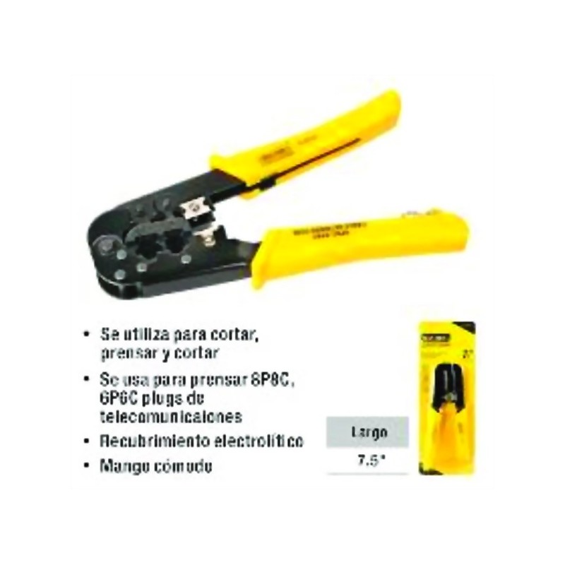 CRIMPEADORA UYUSTOOLS 7.5 PULGADAS P/TELECOMUNICACIONES Ferreteria