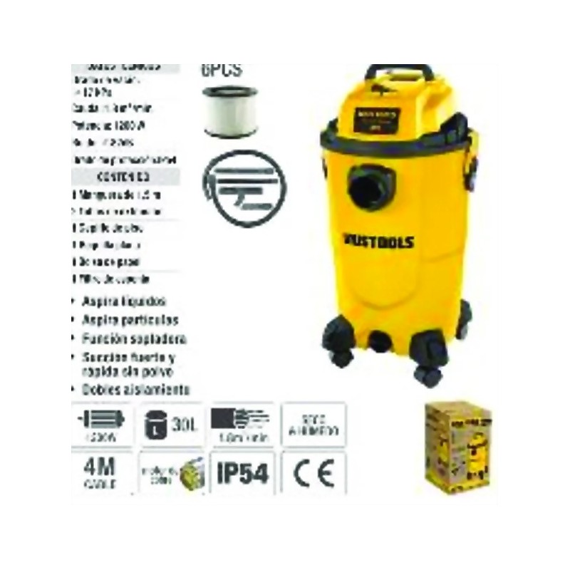 ASPIRADORA POLVO /LIQUIDO 30LTS Ferreteria