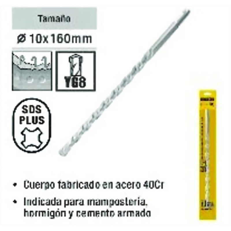 Mecha para martillo eléctrico 10x160MM Ferreteria