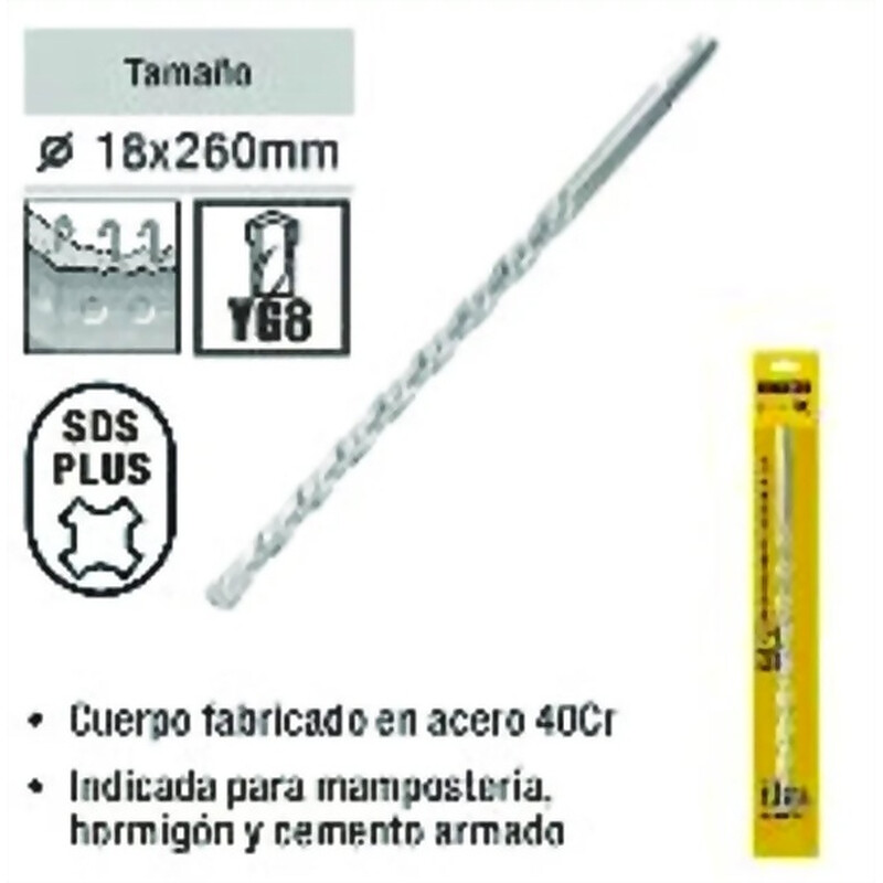 Mecha para martillo eléctrico 18x260MM Ferreteria