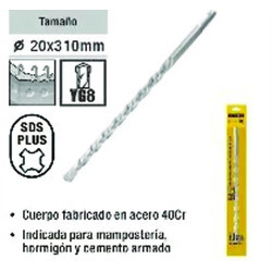 Mecha para Martillo Eléctrico 20x310mm Ferreteria