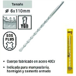 Mecha para Martillo Eléctrico 6x110mm Ferreteria