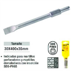 Cincel Plano PH65 para Martillo Electric Medida: 30x400 Ferreteria