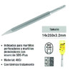 Mecha de Punta para Martillo Eléctrico 14x250x3.2 mm Ferreteria