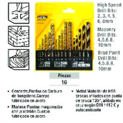 MECHAS MECHAS EN JUEGO VARIADA 16 PIEZAS UYUSTOOL Ferreteria