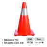 Cono de Seguridad en PVC UYUSTOOLS 45CM Ferreteria
