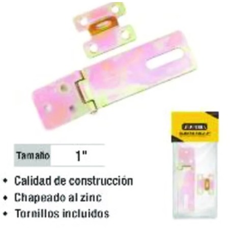 BISAGRA 1 PULGADA PORTA CANDADO UYUSTOOLS C/TORN. 