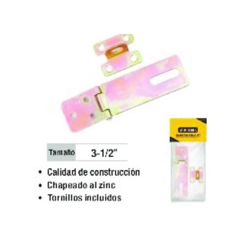 BISAGRA PORTA CANDADO 3 1/2 PULGADAS CON TORNILLOS UYUSTOOLS Ferreteria