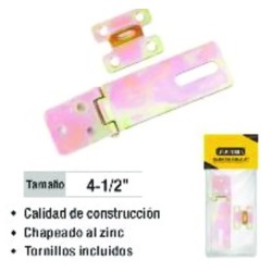 BISAGRA PORTA CANDADO 4-1/2" UYUSTOOLS C/TORN. 