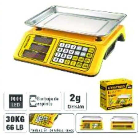 Bascula Mostrador Electronica 30KG Ferreteria