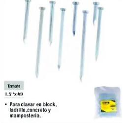 CLAVO RANURADO UYUSTOOLS 1.1/2 PULGADAS X CALIBRE 9 Ferreteria