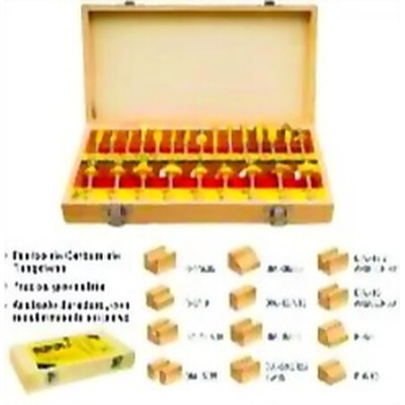 MECHAS FRESADORA 1/4 JUEGO 24PZ UYUSTOOLS Ferreteria