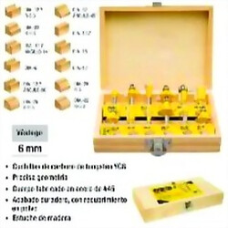 MECHAS FRESADORA 6MM JUEGO 12PZ UYUSTOOLS Ferreteria