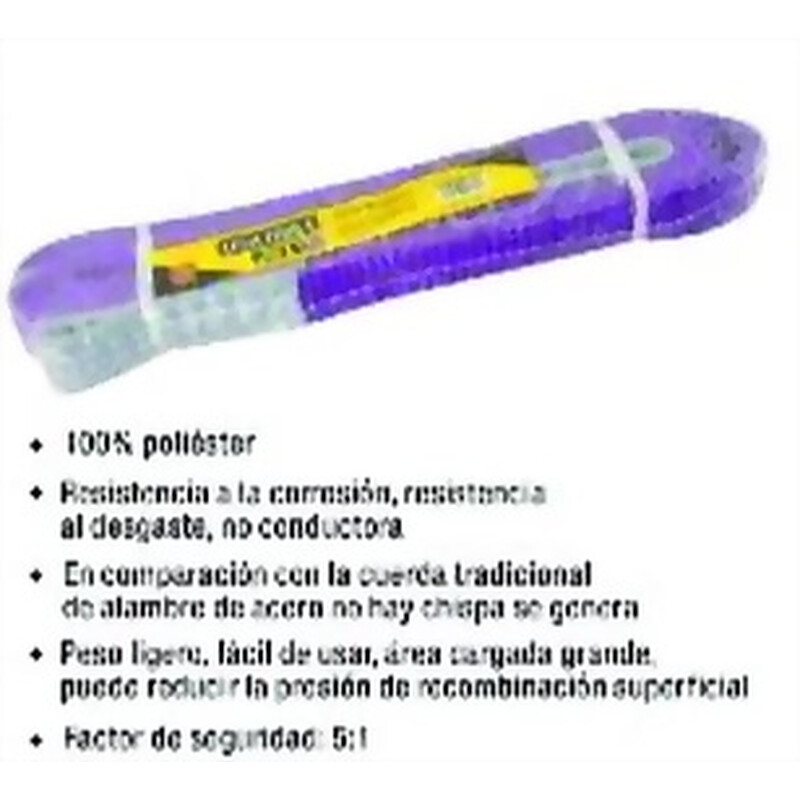 CUERDA SUJETA CARGA 1TON x 1MTS ESLINGA Ferreteria