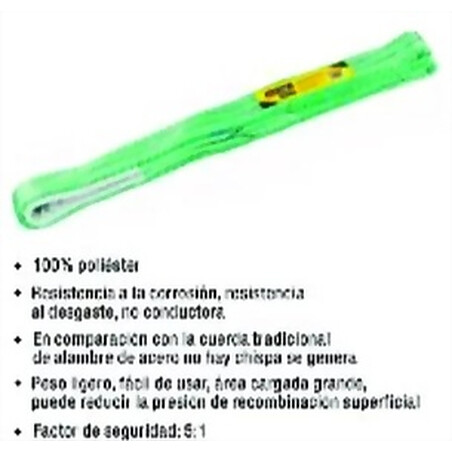 CUERDA SUJETA CARGA 2 TON 3 METROS ESLINGA UYUSTOOLS Ferreteria