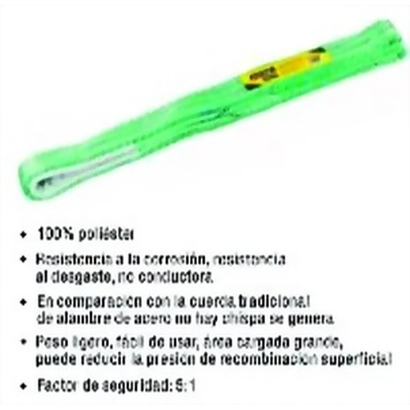 CUERDA SUJETA CARGA 2TON x 1MT ESLINGA Ferreteria