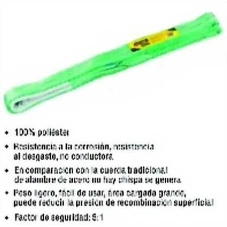 CUERDA SUJETA CARGA 2TON X 6MTS ESLINGA UYUSTOOLS Ferreteria