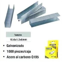 GRAPA PARA ENGRAPADORA 10.6X1.2X6MM UYUSTOOLS Ferreteria