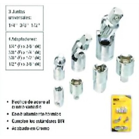 ADAPTORES DE DADOS JUEGO 7 PIEZAS UYUSTOOLS Ferreteria