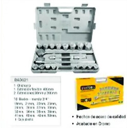 DADOS JGO 21 PIEZAS EN MILIMETROS UYUSTOOLS 3/4 Ferreteria