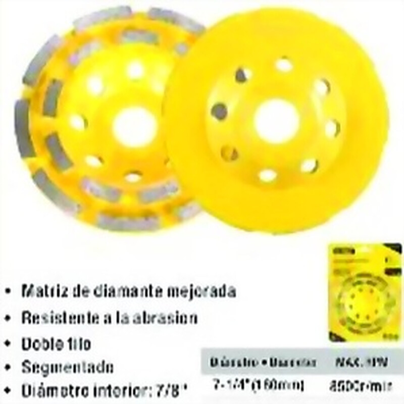 DISCO DE PULIR 7 PULGADAS DOBLE FILO SEGMENTADO Ferreteria