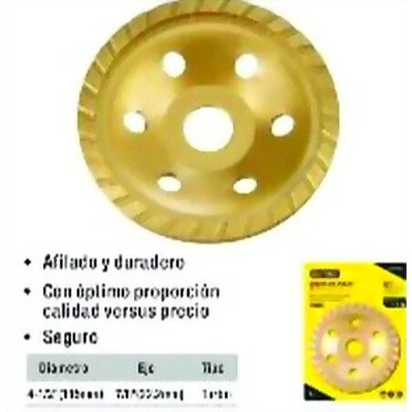 DISCO DE PULIR 4 1/2 PULGADAS TURBO UYUSTOOLS Ferreteria