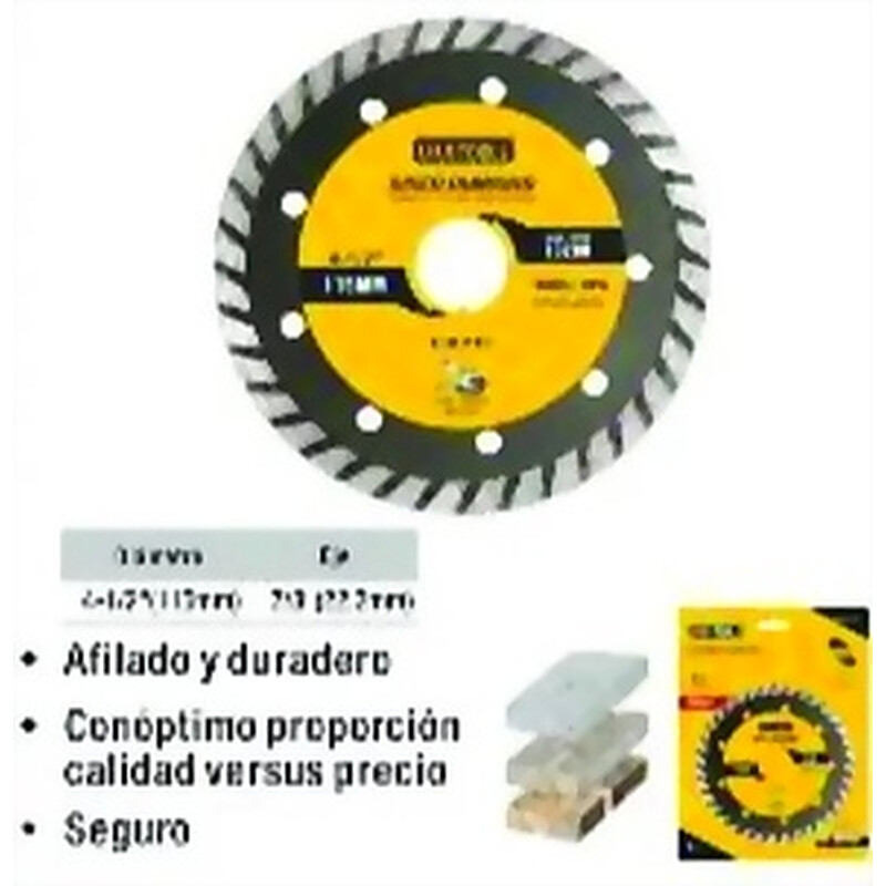 DISCO DIAMANTADO UYUS TURBO 4 1/2 PULGADA Ferreteria