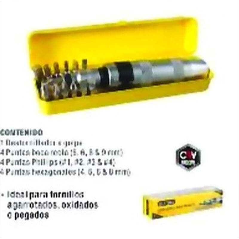 DESTORNILLADOR IMPACTO DE 14 PZ CON ESTUCHE Ferreteria
