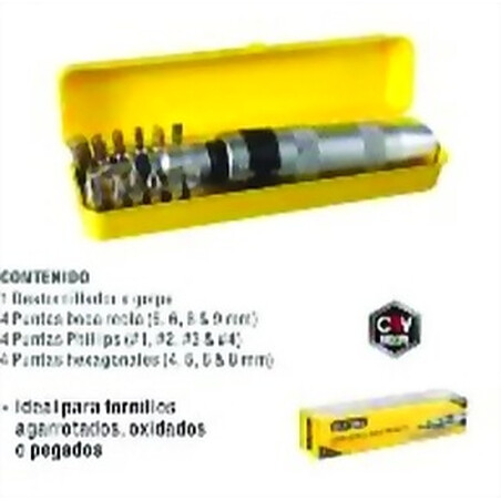 DESTORNILLADOR IMPACTO DE 14 PZ CON ESTUCHE Ferreteria