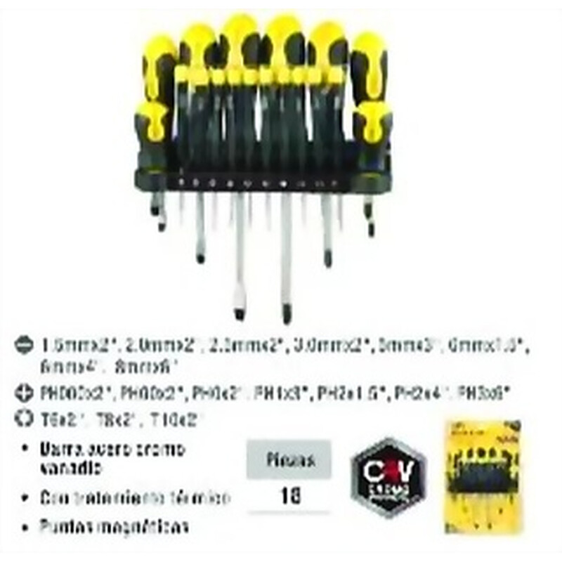 DESTORNILLADOR JUEGO DE 18PZAS UYUSTOOLS MULTIUSO Ferreteria