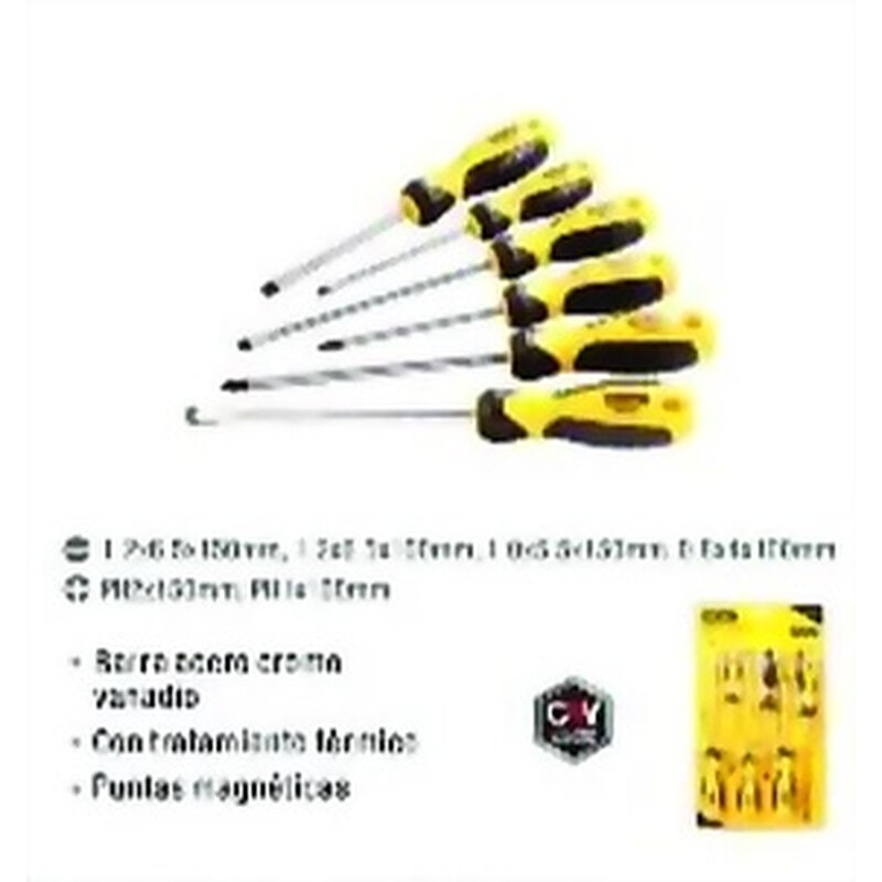 DESTORNILLADOR JUEGO 6PZA UYUSTOOLS MAGNETICO Ferreteria