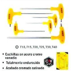 Destornillador Torx 6 Piezas Mango T Ferreteria