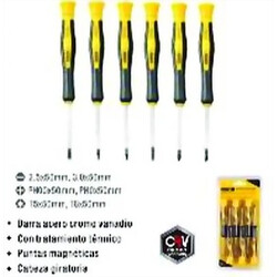 Destornillador 6 Piezas de Precisión con Imán Ferreteria