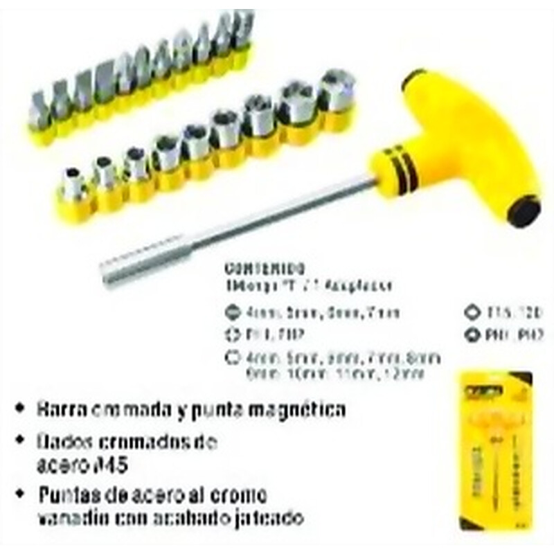 DESTORNILLADOR INTERCAMBIABLE DE 21 PIEZAS UYUSTOOLS Ferreteria