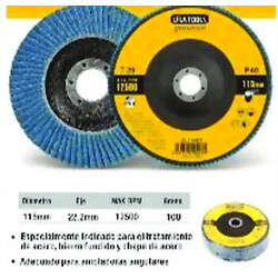 DISCO 4 1/2 FLAP CURVO ZIRCONIA UYUSTOOLS GRANO 100 Ferreteria