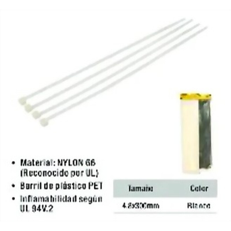 Cinta Amarracable Nylon 4.8x300mm UYUSTOOLS Ferreteria