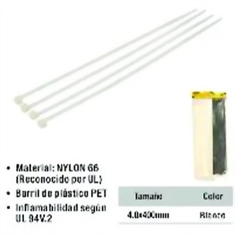 Cinta Amarracable Nylon 4.8x400mm UYUSTOOLS Ferreteria