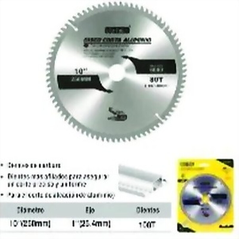 DISCO CIRCULAR P ALUMINIO 100T UYUSTOOLS 10 PULGADAS