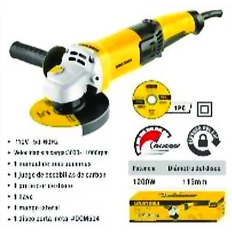 ESMERIL ANGULAR 4.1/2 PULGADAS 1200WT UYUSTOOLS