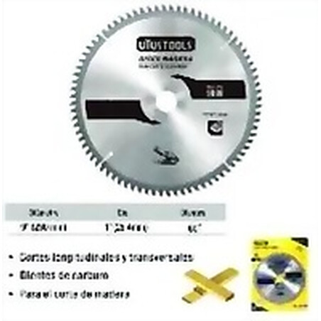 DISCO P/MADERA 9 PULGADAS DE 60T UYUSTOOLS Ferreteria