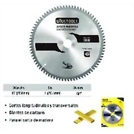 DISCO P/MADERA 10 PULGADAS DE 60T UYUSTOOLS Ferreteria