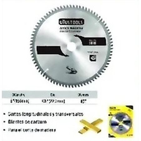 DISCO P/MADERA 6 PULGADAS 7/8 DE 40T UYUSTOOLS Ferreteria