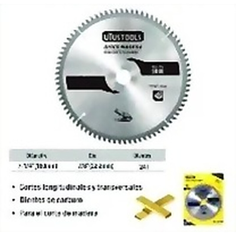 DISCO P/MADERA 7.1/4 PULGADAS 7/8 DE 24T UYUSTOOLS Ferreteria