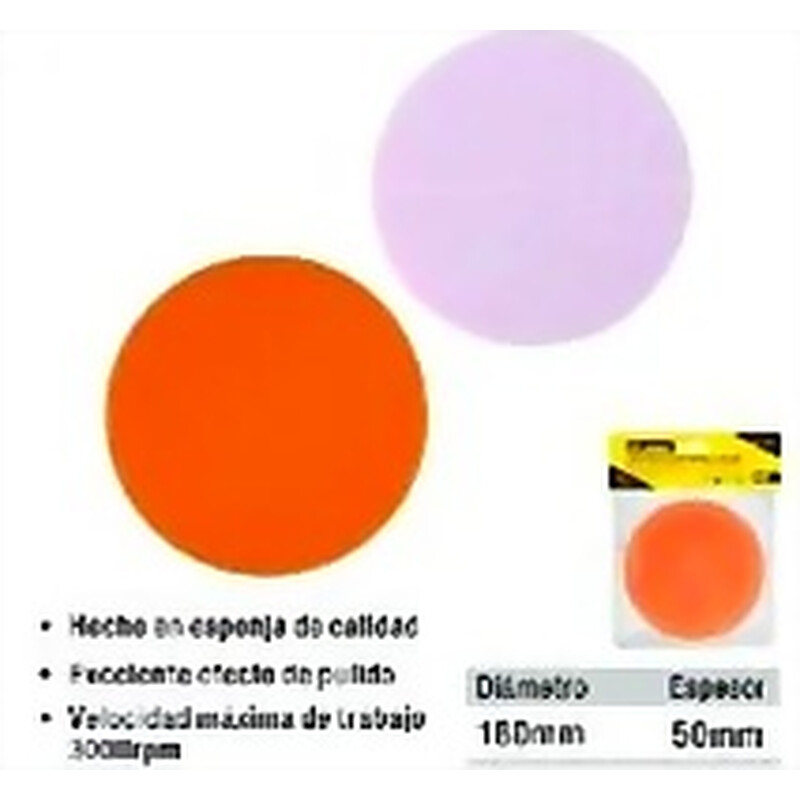 DISCO PULIR ESPONJA VELCRO 7 PULGADAS UYUSTOOLS