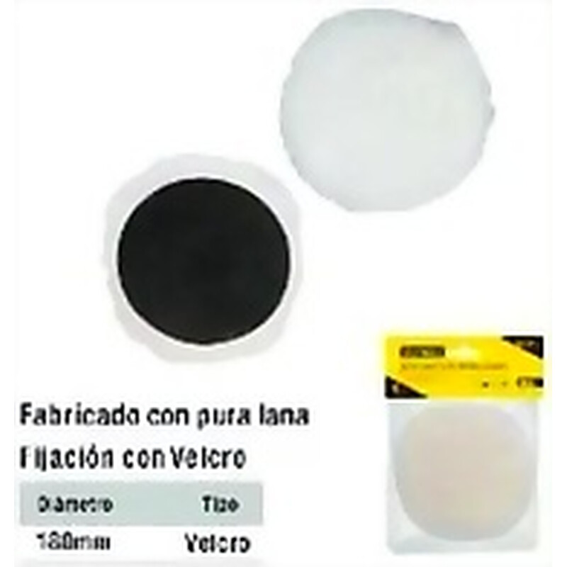 DISCO PULIR DE LANA / VELCRO 7 PULGADAS UYUSTOOLS