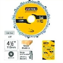 DISCO PARA TALLAR MADERA UYUSTOOLS 4.5 PULGADAS 13 PUNTAS